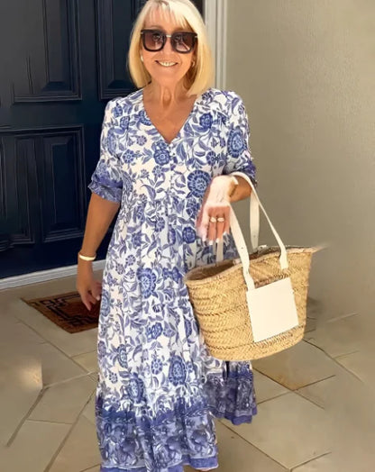 Mistfall Bloom Bohemian Summer Dress