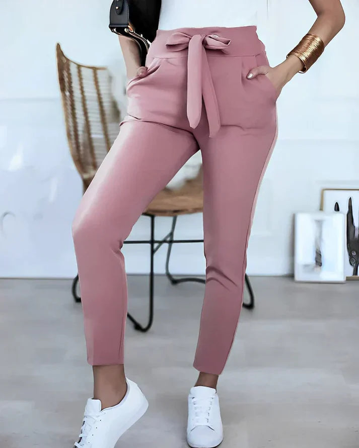MISTFALL | Dagny Slim Pants – Elegant slim-fit pants with belt detail