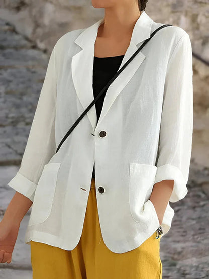Mistfall Lightweight Linen Casual Blazer